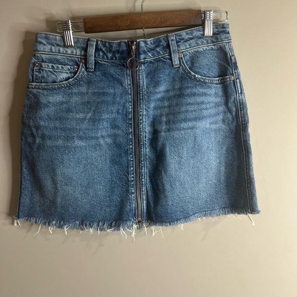 We the free zip front mini skirt size 28 - Picture 1 of 7